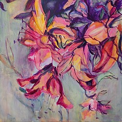 Bild 22: Amaryllis, 80x80cm, 500€