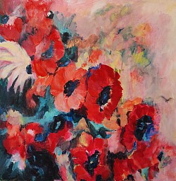 Bild 23: Anemonen, 80x80cm, 600€