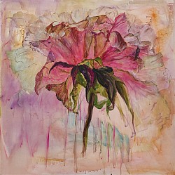 Bild 24: Blume rosa, 80x80cm, 300€